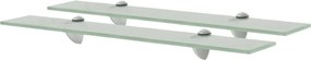 vidaXL 2 db lebegő üvegpolc 60 x 20 cm 8 mm
