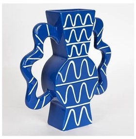 Eurolamp Kerámia váza 37,5x35,5 cm kék EU0618