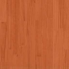 viaszbarna tömör fenyőfa ültetőasztal polccal 82,5x50x75 cm