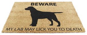 Kókuszrost lábtörlő 40x60 cm Labrador – Artsy Doormats