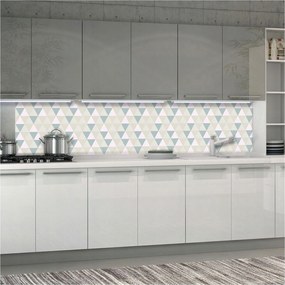 Fotótapéta Geometria és háromszögek Pasztell árnyalatok Kék 250x60 +ragasztó