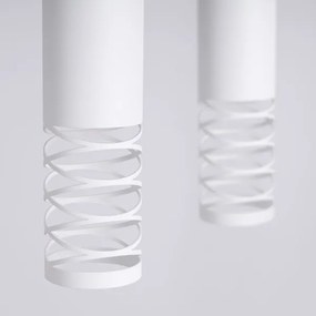 Sollux SL.1687 - Csillár zsinóron LAMI 2xGU10/10W/230V fehér