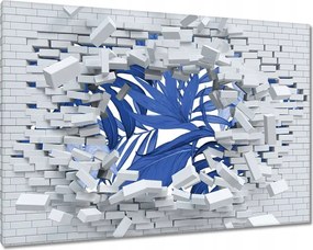 Vászonkép 90x60 Classic Blue Monstera