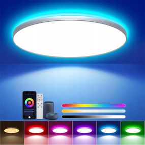 Led Plafon Lámpa Rgbic 36W Bluetooth Távirányító Alkalmazás Színmemória