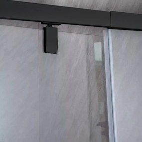 Flexi állítható zuhanyajtó 86-101x185 cm fekete