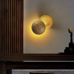 Aranyszínű LED fali lámpa ø 21 cm Yosma – Opviq lights