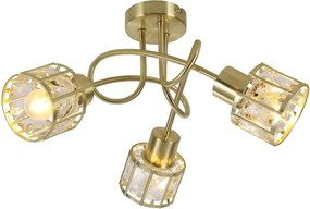 Felületre szerelhető csillár ZAHARA 3xE27/10W/230V arany