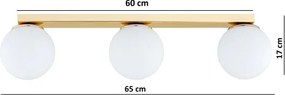 Brilagi - Spotlámpa MILO 3xE27/60W/230V aranyszínű
