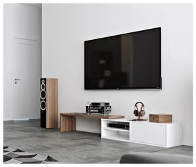 Move fehér TV-állvány, diófa dekor - TemaHome