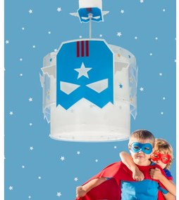 Dalber 61812 - Gyerek csillár KÉK HERO 1xE27/15W/230V