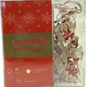 Karácsonyfa lámpák Jumi beltéri 10 db Led Meleg fehér Sarenki