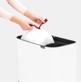 Fehér acél érintésre nyíló szelektív szemetes 34 l Bo Touch Bin – Brabantia