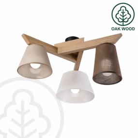 Brilagi - LED  Felületre szerelhető csillár  ANTHONY 3xE14/40W/230V tölgy