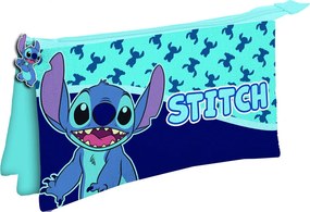 Disney Lilo és Stitch, A csillagkutya Abstract 3 rekeszes tolltartó 22 cm
