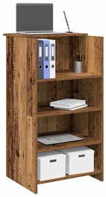 recepciĂłs pult antik fa 55x50x103,5 cm szerelt fa
