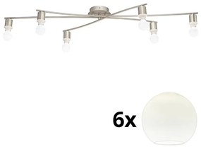 Eglo Eglo - LED Mennyezeti lámpa MY CHOICE 6xE14/4W/230V  króm/fehér EG31115E