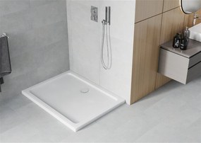 Mexen Slim Akril masszív zuhanytálca    110 x 100 cm,fehér + Ajándék szifon króm - 40101011 Akril zuhanytálca