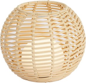 Kültéri asztali lámpa bézs 25 cm LED-del, újratölthető USB-C-vel IP44 - Oli