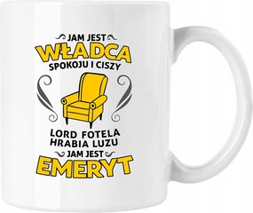 Bögre A nyugalom és a csend ura – Nyugdíjas Fehér 330ml