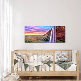 Kép - Seljalandsfoss vízesés (120x50 cm)