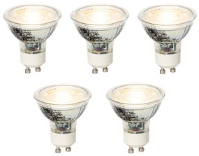 5 darabos GU10 szabályozható LED izzó szett 4W 300 lm 2700K