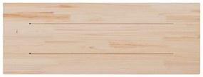 tömör fenyőfa téglalap alakú asztallap 110 x 40 x 1,7 cm