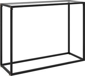 vidaXL átlátszó edzett üveg tálalóasztal 100 x 35 x 75 cm