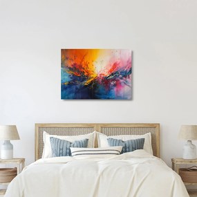 Üveg kép - Színes absztrakció (70x50 cm)