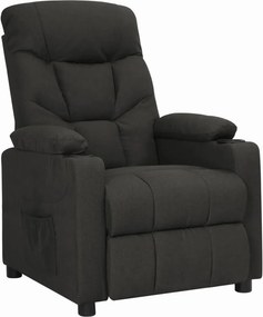 vidaXL fekete szövet dönthető fotel