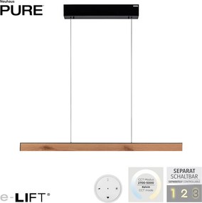 Paul Neuhaus modern skandináv függeszték pure e-motion fekete fa pln2570-79