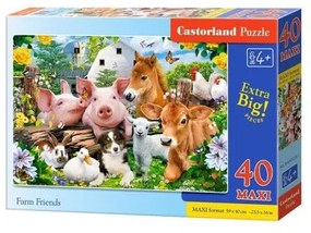 Gyerek puzzle - Barátok a tanyáról - 40 db