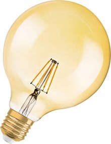 Osram Vintage 1906 Led GLOBE125 Fil Gold 7.5W 725lm E27 szabályozható fényerejű izzó