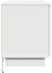 TV Szekrény Fehér 100x38x49 cm Mérnöki Fa