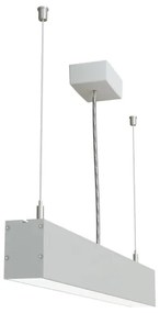 APLED - LED Csillár zsinóron LOOK LED/23W/230V 4000K 60 cm ezüst