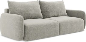 Világosszürke kinyitható-tárolóhelyes kanapé 238 cm Kalena – Makamii