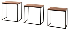 SHP 933 Walnut tárolóasztal, 3 db