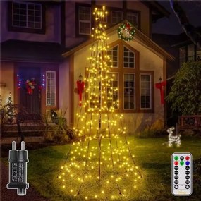 Kültéri karácsonyi világítás, 202 Led, 180 cm
