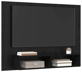 Fali TV Szekrény Musta tammi 120 x 23.5 x 90 cm Faanyag