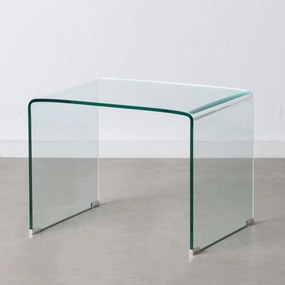 Modern kisasztal hajlított edzett Üveg 63 x 50 x 48 cm
