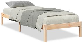 tömör fenyőfa extra hosszú ágykeret matrac nélkül 90 x 210 cm