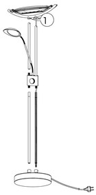 Eglo Baya LED 93877 állólámpa, 20W+2,5W LED