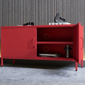 TV-szekrény lábakon ROSA, 1150 x 595 x 400 mm, Modern: piros