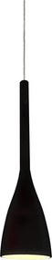 Ideal Lux - Függeszték kábellel FLUT 1xE14/40W/230V átm. 10,5 cm fekete