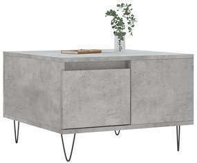 Betonszürke szerelt fa dohányzóasztal 55x55x36,5 cm