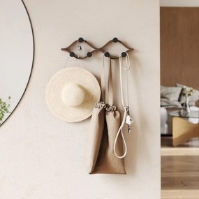 Natúr színű kaucsukfa fali fogas Montage – Umbra