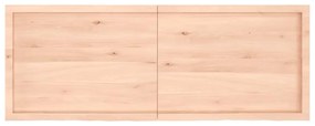 kezeletlen tömör tölgyfa fali polc 160x60x(2-6) cm