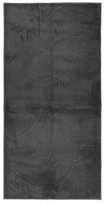 IZA antracit rövid szálú skandináv stílusú szőnyeg 100 x 200 cm