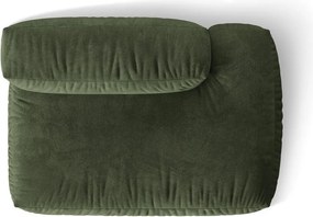 Zöld bársony kanapé modul (jobb oldali) Martina – Micadoni