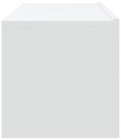 4 db fehér fali TV-szekrény 100 x 30 x 30 cm