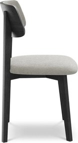 Világosszürke tömörfa étkezőszék Niu – Makamii